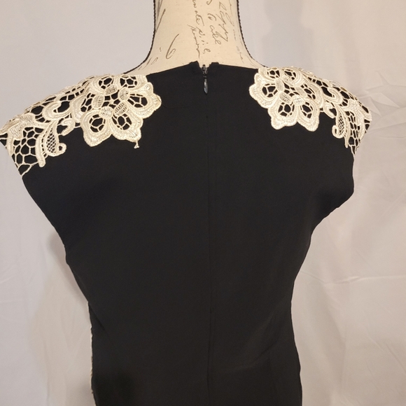 BUNDLE SALE! Torrid Black and Cream Lace Dress Sz 14 - Picture 6 of 7